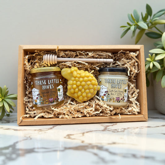 Honey and beeswax candle gift sets by These Little Hives Northern Ireland