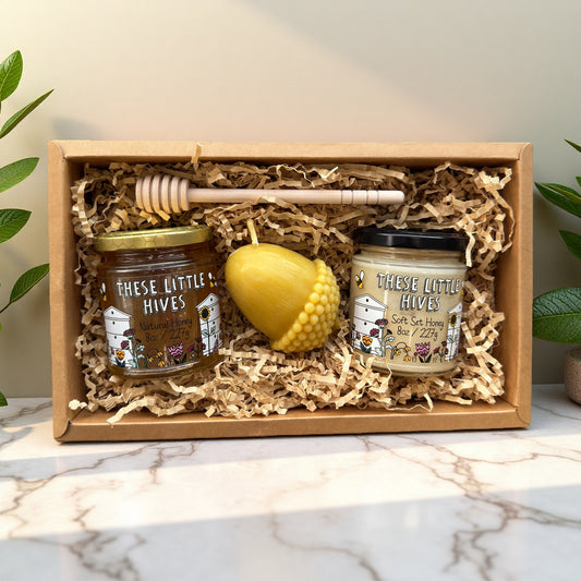 Honey and beeswax candle gift sets by These Little Hives Northern Ireland
