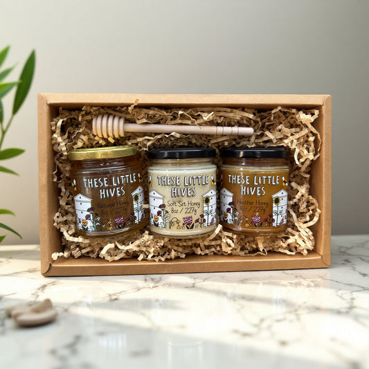 Honey and beeswax candle gift sets by These Little Hives Northern Ireland