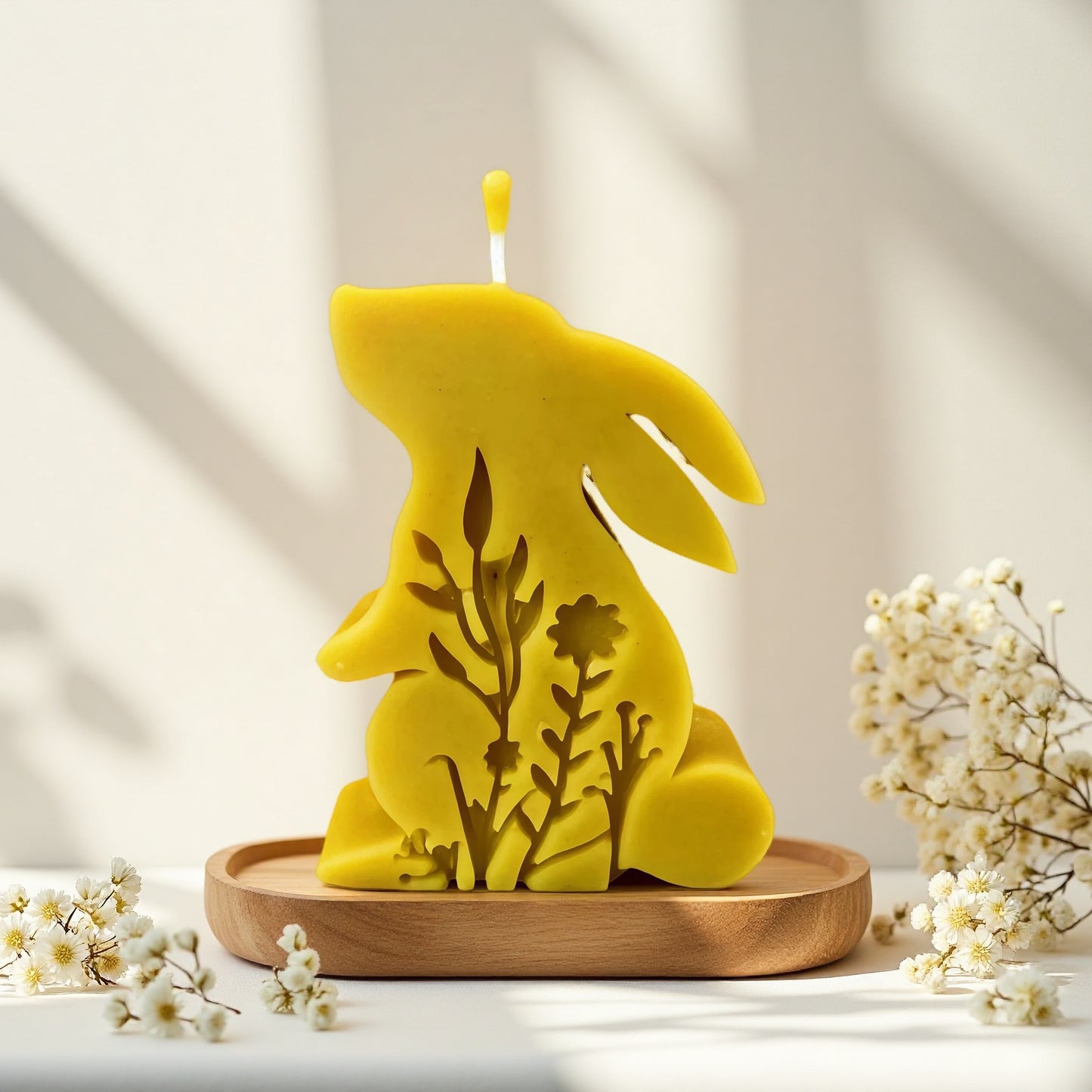 Bunny in Meadow Beeswax Candle