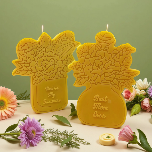 Mother's Day Bouquet Beeswax Candle