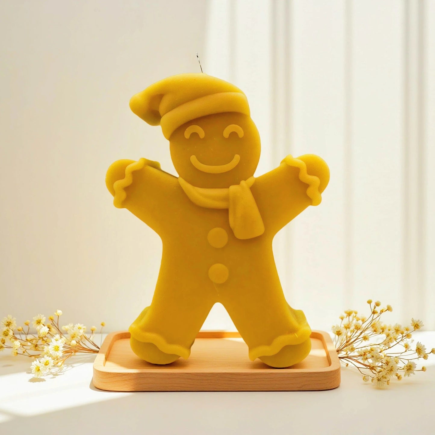 Gingerbread Family Beeswax Candles