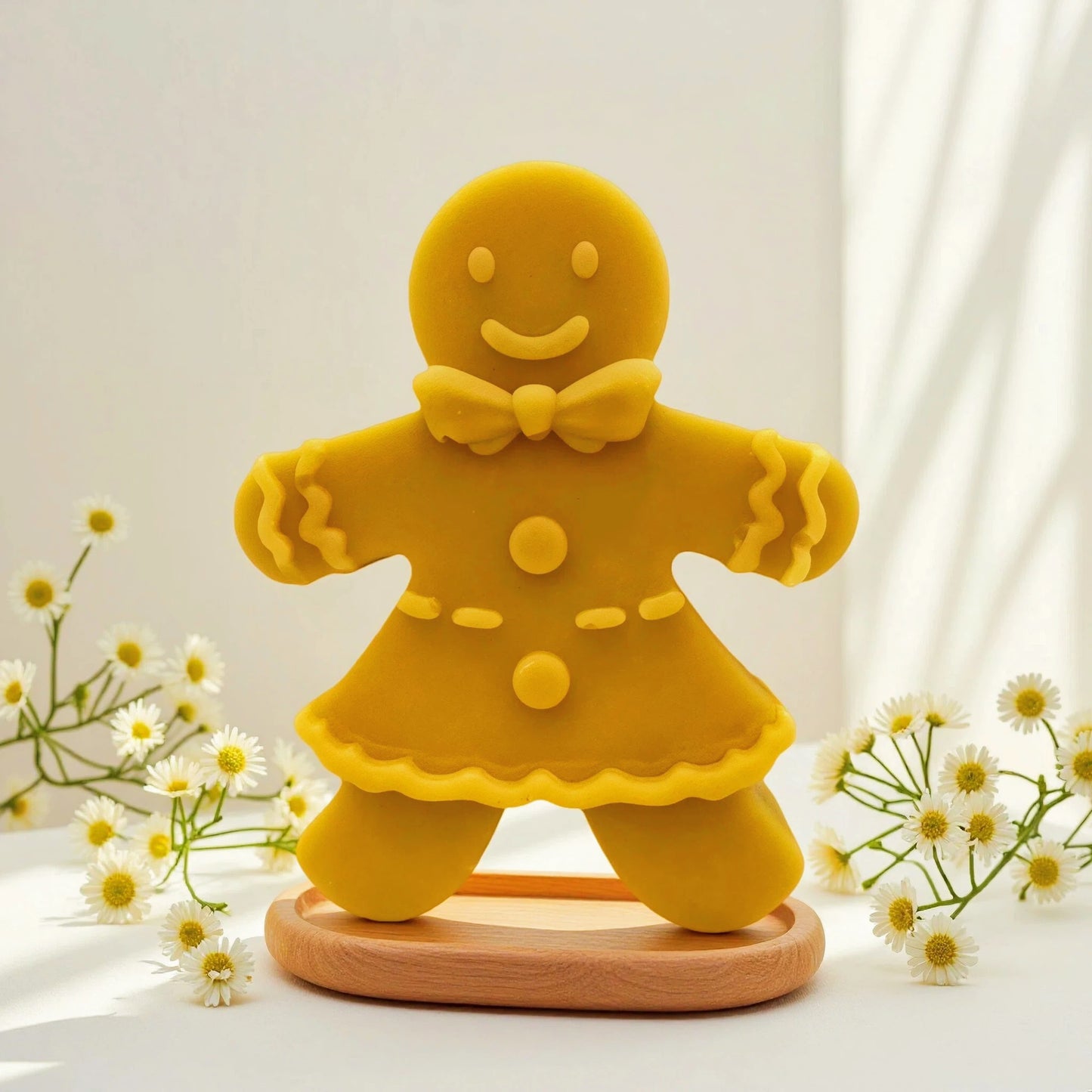 Gingerbread Family Beeswax Candles