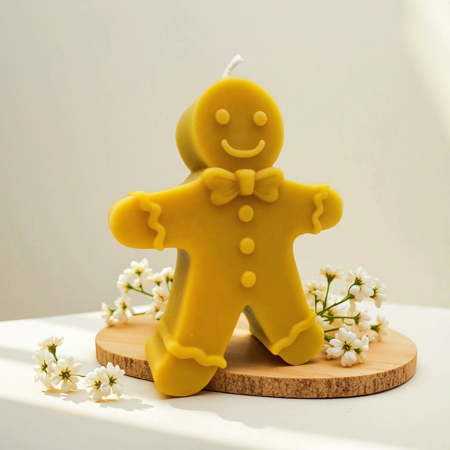 Gingerbread Family Beeswax Candles
