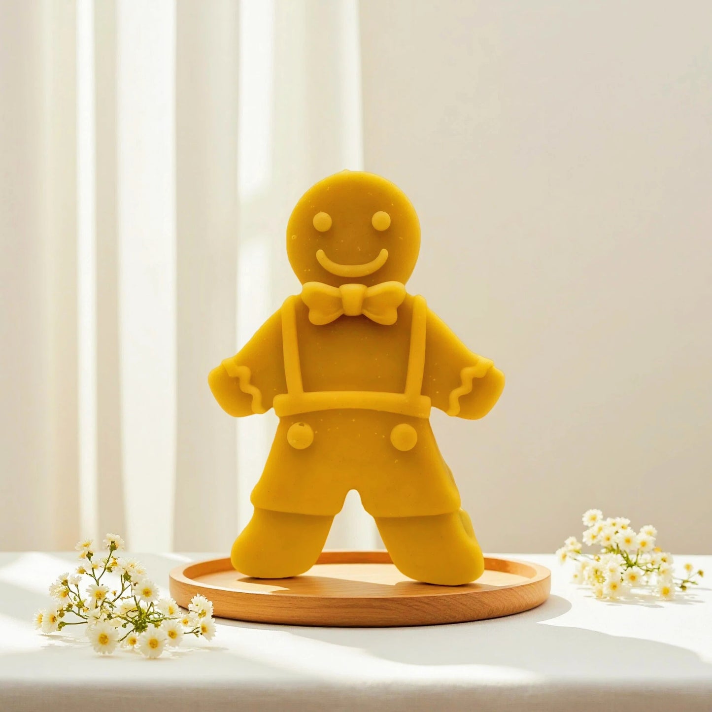 Gingerbread Family Beeswax Candles