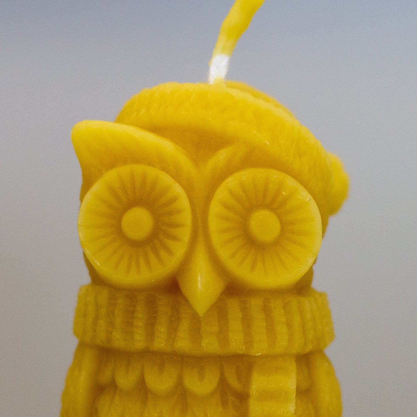 Owl Beeswax Candle