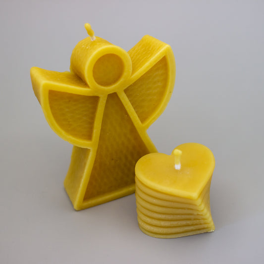 Heart Beeswax Candle