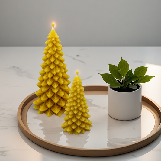 Hand-poured beeswax candles by These Little Hives Northern Ireland